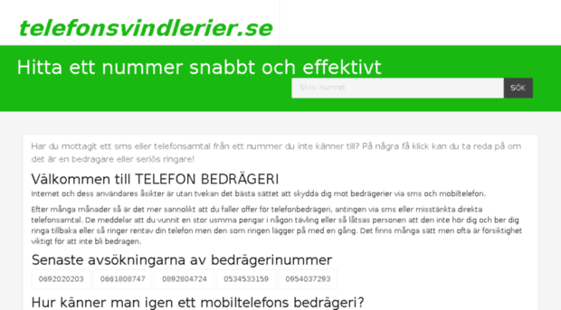 telefonsvindlerier.se