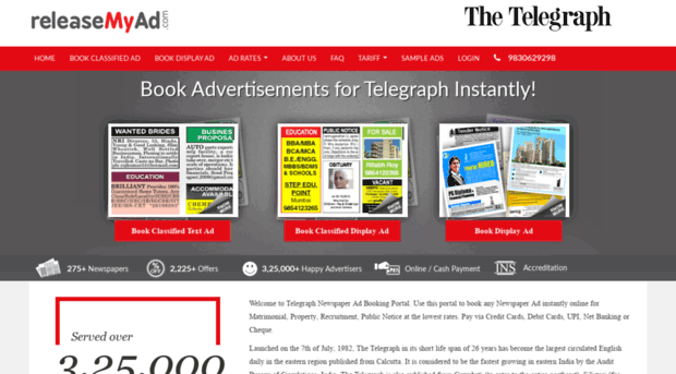 telegraph.releasemyad.com