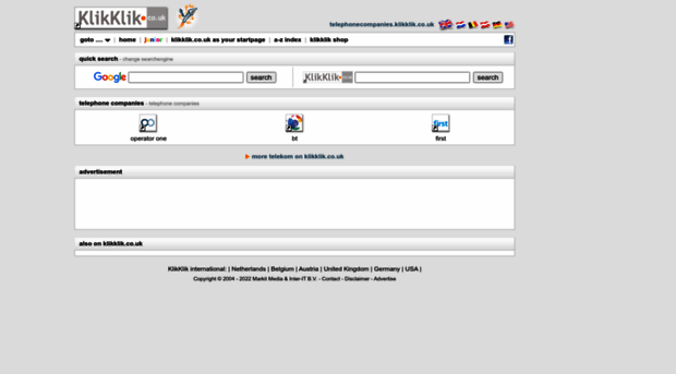 telephonecompanies.klikklik.co.uk