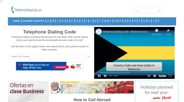 telephonedialingcode.com