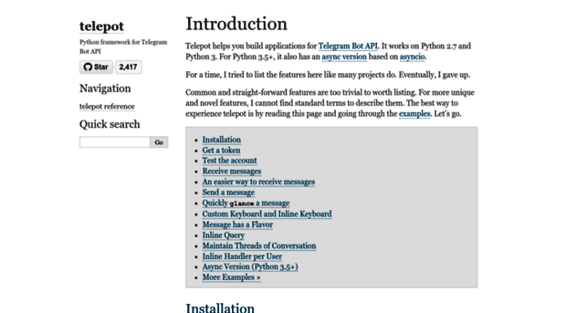 telepot.readthedocs.io