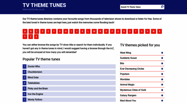 televisiontunes.co.uk