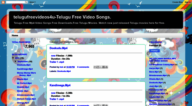 mp4 telugu video songs free download