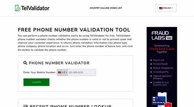 telvalidator.com