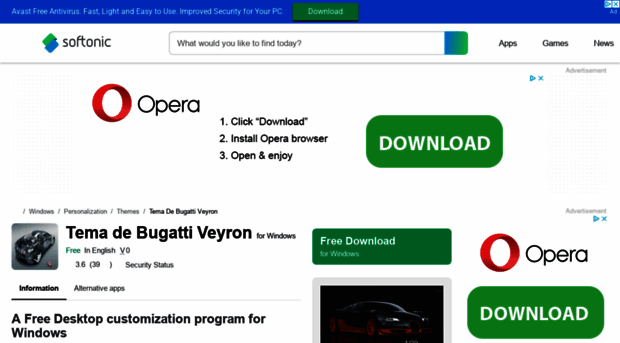 tema-de-bugatti-veyron.en.softonic.com