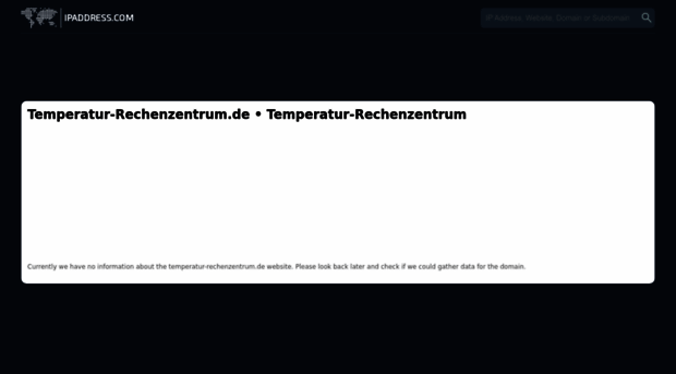 temperatur-rechenzentrum.de.ipaddress.com