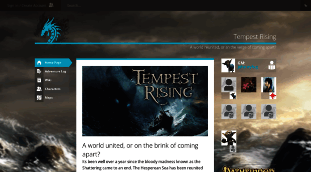 tempest-rising.obsidianportal.com