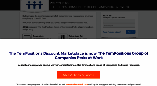 tempositions.corporateperks.com