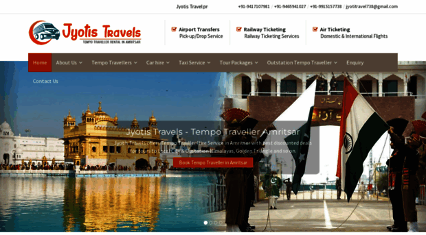 tempotravellerrentalamritsar.com