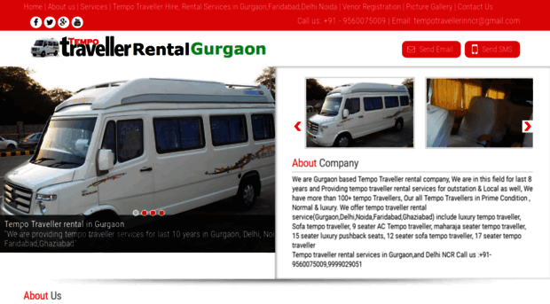 tempotravellerrentalgurgaon.com