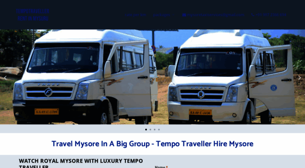 tempotravellerrentinmysore.com