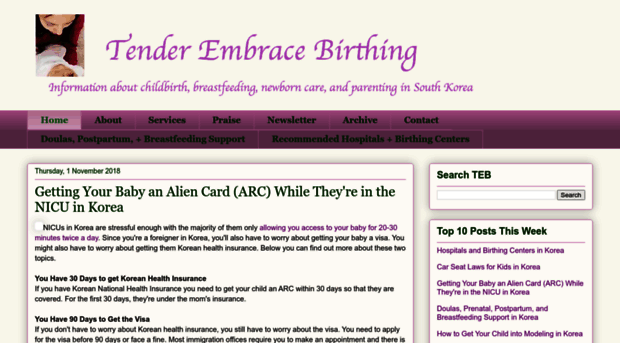 tenderembracebirthing.blogspot.com