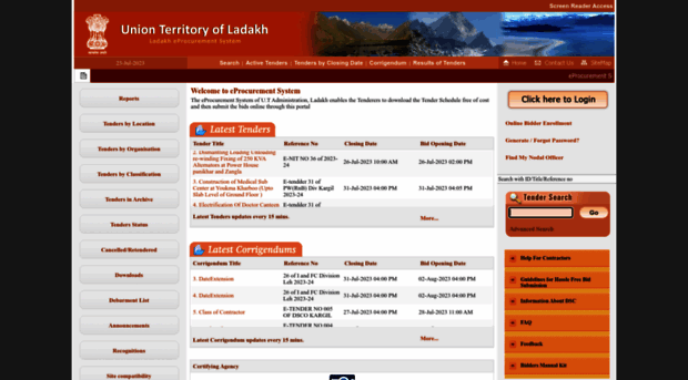 tenders.ladakh.gov.in