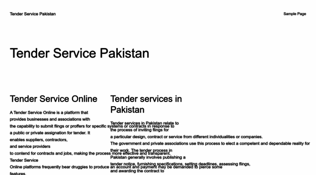 tenderservicepakistan.com