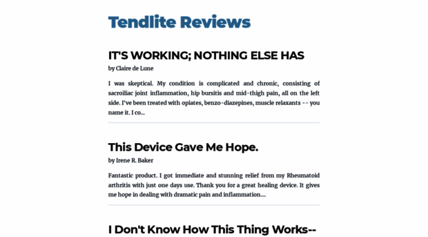 tendlitereviews.com