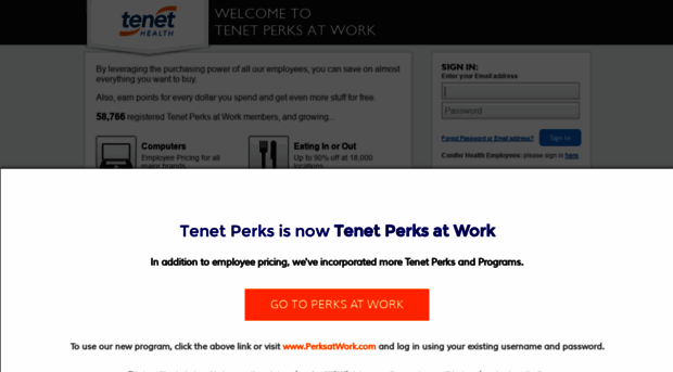 tenet.corporateperks.com