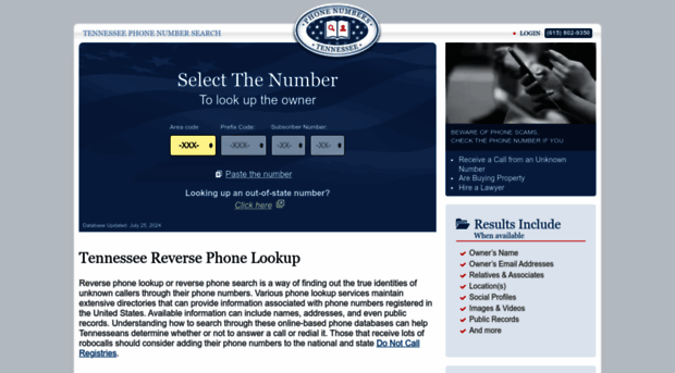 tennessee.phonenumbers.org