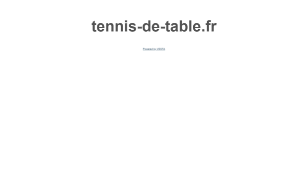 tennis-de-table.fr