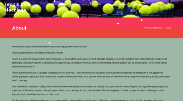 tennisballmachines.exercise-equipment-for-home.com