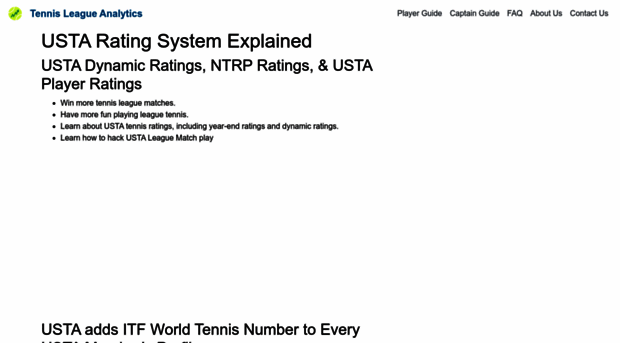 tennisleagueanalytics.com