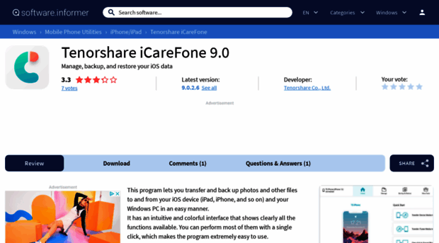 tenorshare-icarefone.software.informer.com