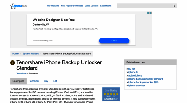 tenorshare-iphone-backup-unlocker-standard.updatestar.com