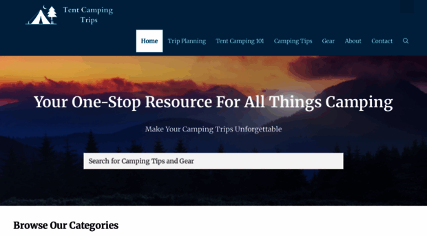 tentcampingtrips.com