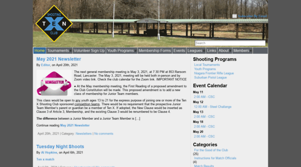 tenxshootingclub.com