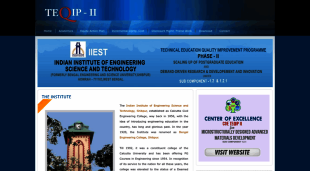teqip-ii.iiests.ac.in