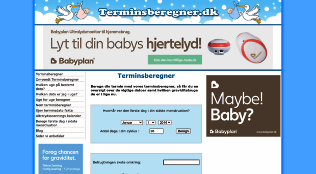 terminsberegner.dk