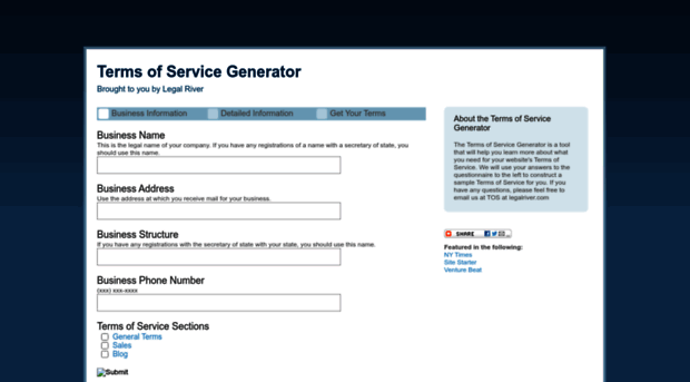 terms-of-service-generator.legalriver.com