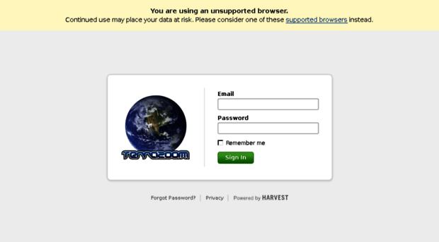 terrazoom.harvestapp.com