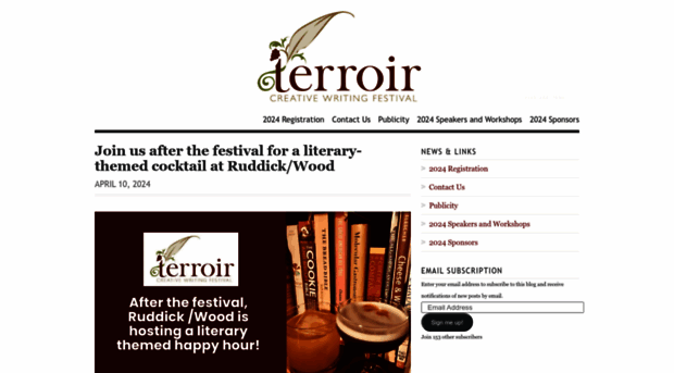 terroircreativewritingfestival.com