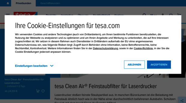 tesa-clean-air.com