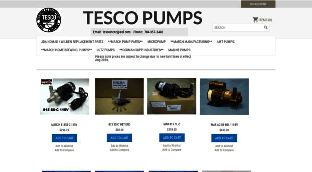 tescopumps.com