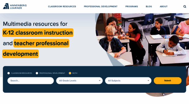 test-learnermedia.pantheonsite.io - Homepage - Annenberg Learner - Test ...