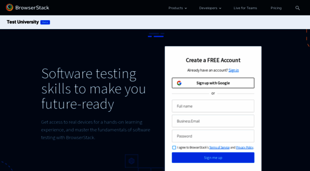 test-university.browserstack.com