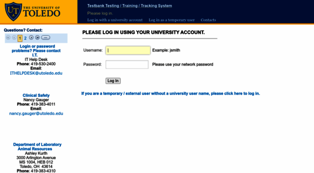testbank.utoledo.edu