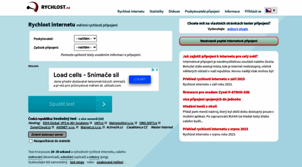 testdata.rychlost.cz