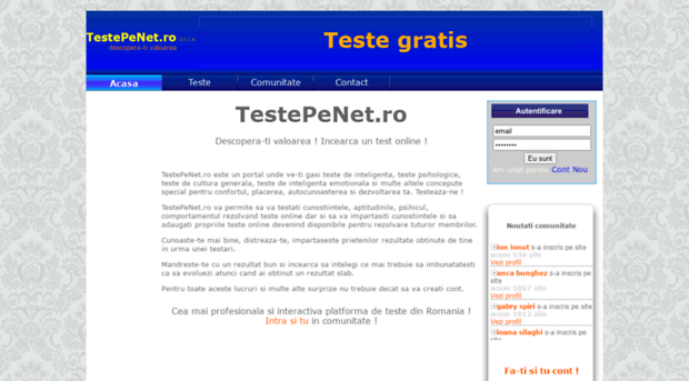 testepenet.ro