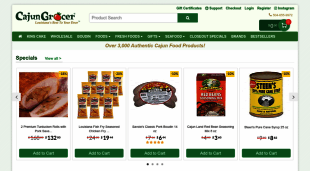 testing.cajungrocer.com