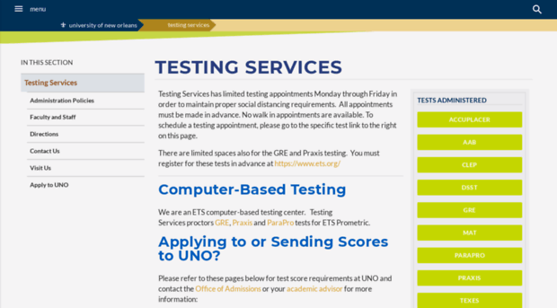 testing.uno.edu