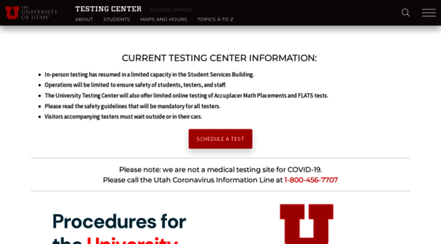 testingcenter.utah.edu