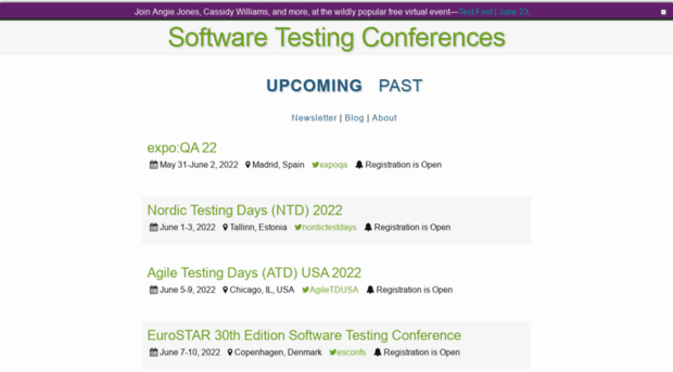 testingconferences.org