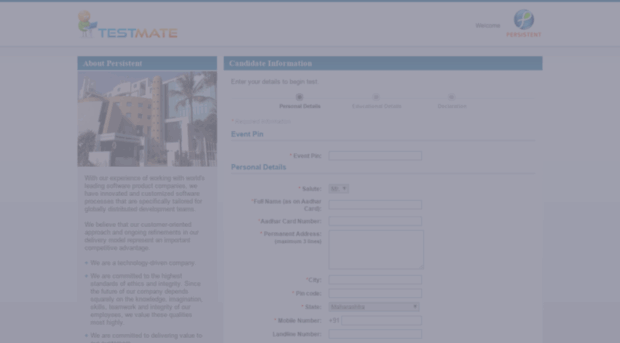 testmate.persistent.co.in