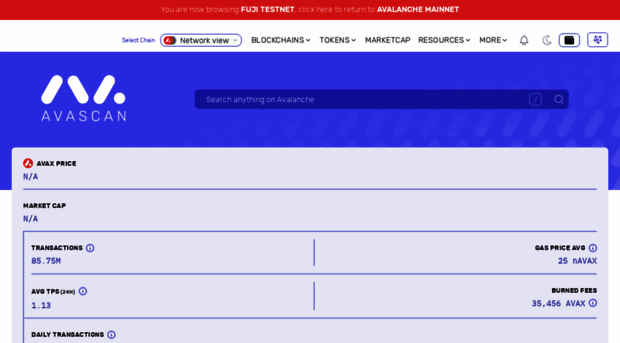 testnet.avascan.info