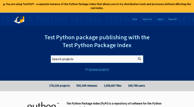 testpypi.python.org