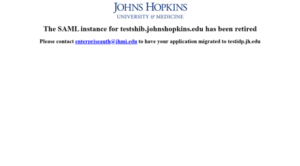 testshib.johnshopkins.edu