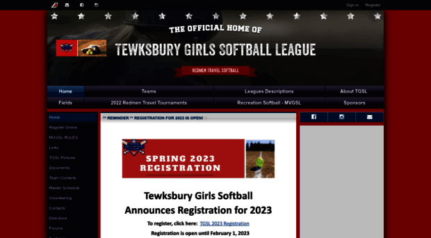 tewksburygirlssoftball.com