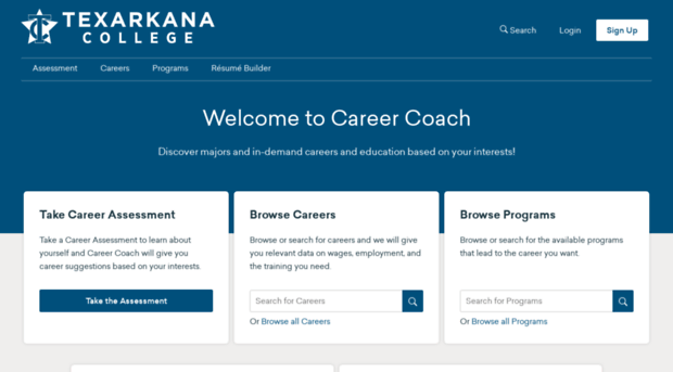 texarkanacollege.emsicareercoach.com